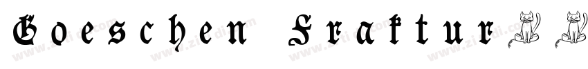 Goeschen Fraktur字体字体转换